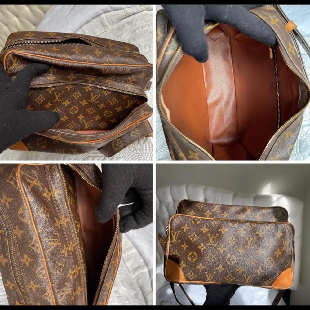 Louis Vuitton Monogram Canvas Crossbody Bag in Brown and Tan - Picture 10 of 11